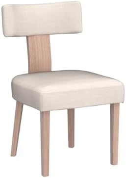 HNY Mid Century Modern Dining Chairs Set of 6, Upholstered Linen Kitchen &amp...