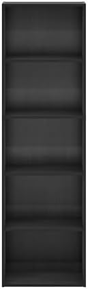 Furinno LUDER Book Shelf, 5-Tier Bookshelf, Bookcase with Open Shelves, 9.4 x...