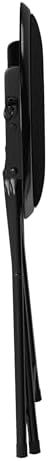 Lavish Home Portable Folding Stool with Backless Seat, Black, 18 Inch