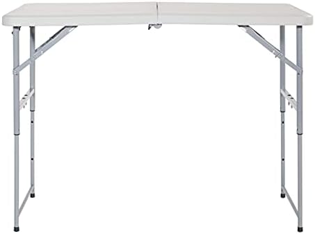 Office Star Resin Multipurpose Rectangle Table, 4-Feet Long, Height Adjustabl...