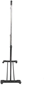 Single-bar Horizontal-stretching Stand Clothes Rack (Black & Silver)