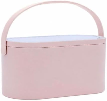 2025 Makeup Case with Mirror, Portable Cosmetics Box with LED Lighted Mirror ...