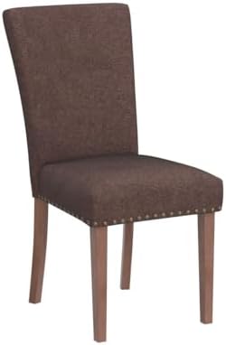 COLAMY Upholstered Parsons Dining Chairs Set of 4, Fabric Dining Room Kitchen...