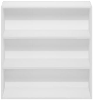 Furinno PASIR Book Shelf, 3-Tier Bookshelf with Open Storage Shelf, Standing ...