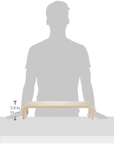 EARTHLITE Wooden Step Stool - Beautiful Finish, Large Surface, Strong & S...