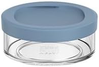 Mepal - Cereal cup compartment Ellipse - Cereal cup To Go - Space for snacks and toppings - Easy rotation opening - Dishwasher safe - 200 ml - Nordic blue