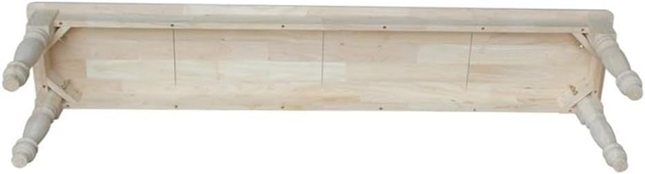 International Concepts BE-72S Shaker Style Bench, Unfinished