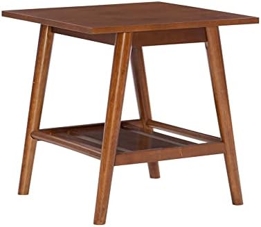 Linon Melissa Mid-Century Walnut End Table