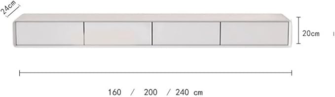 Wooden Floating TV Stand - 62/78/94'' Wall Mounted TV Cabinet, Simple...