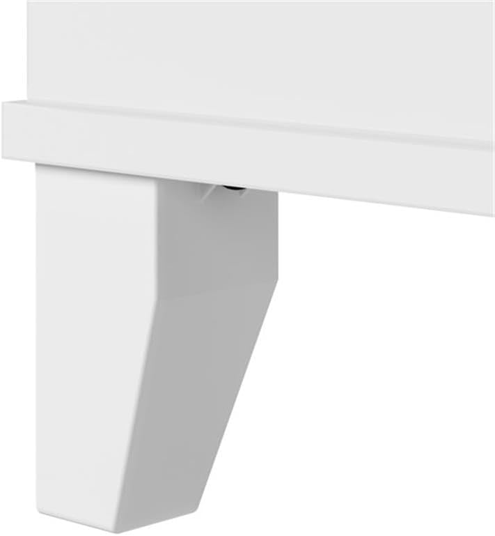 Bush Home Somerset Small Accent Storage Cabinet with Doors and Shelves in Whi...
