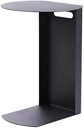 Telephone Table, Black Sofa Side End Tables Living Room,C Shaped End Table,Ca...