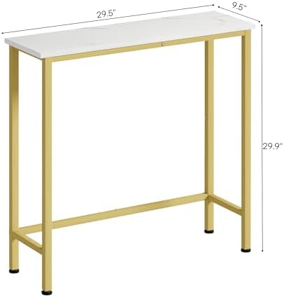 Narrow Console Table, 29.5" Small Entryway Table, Thin Hallway Tables, S...