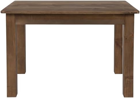Merrick Lane Jessamine 46" x 30" Rectangular Rustic Solid Pine Farm...