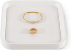 Jewelry Tray, Leather Trinket Tray,Luxury Necklace Organizer,Premium Jewelry Display For Vendors,White Watch Tray