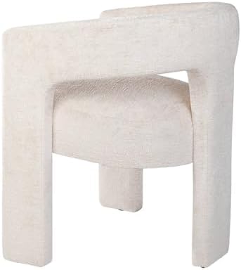Jofran Gwen Jacquard Upholstered Accent Chair, Modern Luxury Plush Sculptural...