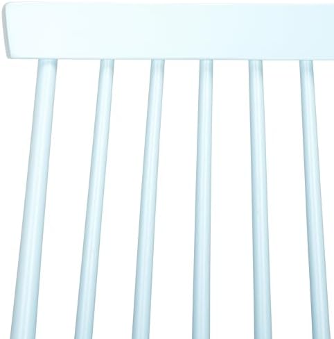 SAFAVIEH Furniture - Burris Side Chair Set of 2 - Pale Blue - Solid Wood - Mo...