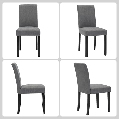 Modern Fabric Dining Chairs Set of 6,Elegant Design Kitchen & Dining Room...