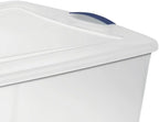2-Pack Transparent Storage Box,66 Quart Capacity Storage Container with lock cover,Plastic,Stackable storage solution ideal for organizing items in households,Educational institutions,and warehouses.