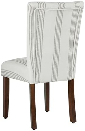 HomePop Parsons Dining Chair - Brown Stripe (Set of 2)