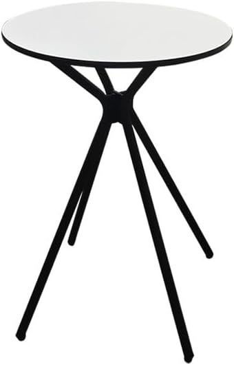 Oval Side Table, 10mm HPL Tabletop End Table, 110 lbs Detachable Small Side T...