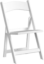 Flash Furniture Hercules Series Folding Chairs for Weddings and Formal Events, Stackable Commercial Event Seats with 1,000-lb. Static Weight Capacity, Set of 2, White