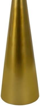 JONATHAN Y Oliver 8" Round Marble Pedestal Drink Table, Gold/White | 22....