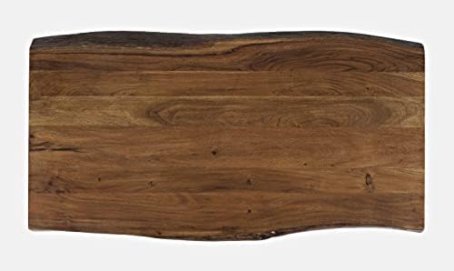 Jofran Nature's Edge 52" Farmhouse Dining Table - Solid Wood Counter...