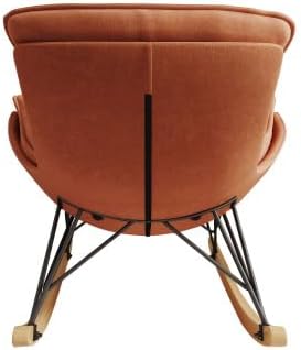 Leisure Single Sofa Rocker, Upgraded Breathable Glider with Removable Washabl...