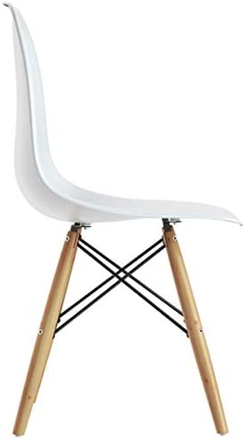 GIANTEX Dining Chairs Set of 2 White, Pre Assembled Dining Room Chairs