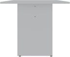 Manhattan Comfort Nomad Dining Table for 4 to 6, Modern Rustic Farmhouse Statement Furniture Piece with Protouch Wood Grain Finish, Sturdy H-Base Pedestal Design, Easy Assembly, 67.91", White
