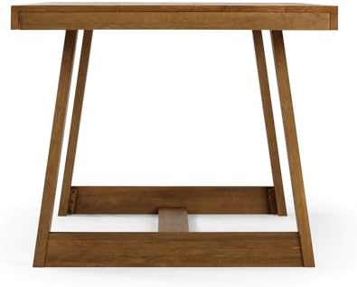 Plank+Beam Classic 72 Inch Dining Table, Rectangular, Pecan Wirebrush | Non-T...