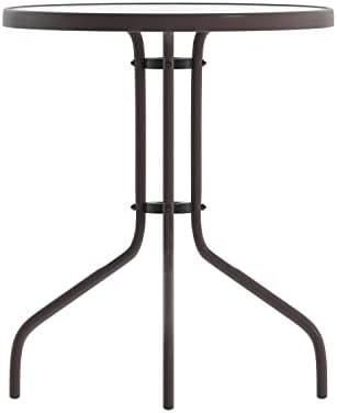 Flash Furniture 23.75 in Round Table, Bronze