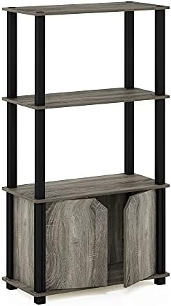 Furinno Go Green 4-Tier Storage Shelves, Book Shelf, French Oak