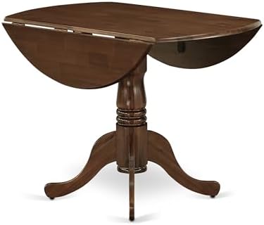 East West Furniture DLT-AWA-TP Dublin Dining Room Table - a Round Solid Wood ...