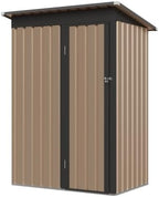 4 * 2 FT Metal Garden Storage Sheds for Patio Backyard Tools House Storage Waterproof Garden Tool Storage Sheds (4.27 x2.43 FT)