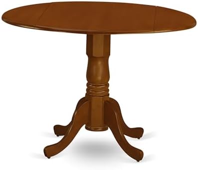 East West Furniture DLAV5-SBR-W 5 Piece Kitchen Table & Chairs Set Includ...