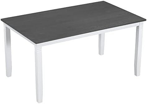 LUMISOL 6 Piece Kitchen Dining Room Table Set with Chairs and Bench Solid Woo...