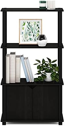 Furinno GO GREEN Storage Shelves, 4-Tier Book Shelf, Bookcase, Display Shelf ...