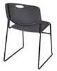 HomeStock Global Glam 42" Square Lounge Table Cherry/Black with 4 Nestin...