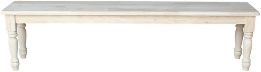 International Concepts BE-72S Shaker Style Bench, Unfinished