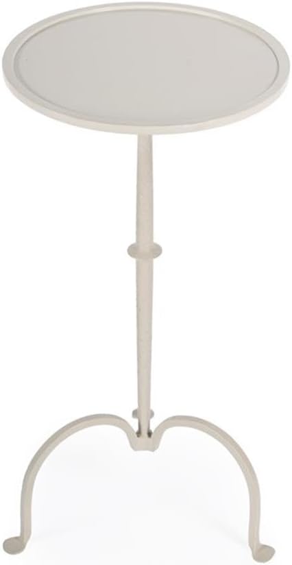Butler Founders White Iron Pedestal Table