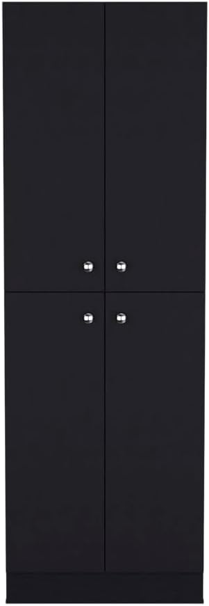 Pantry Cabinet Coahoma, Kitchen, Black