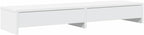 YAFF Monitor Stand with Drawers White 39.4x10.6x5.9 Engineered Wood,Electronics,Electronics Accessories,Computer Accessories,Computer Risers & Stands,854670