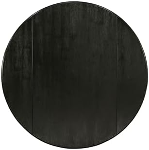East West Furniture DLT-ABK-TP Dublin Dining Table - a Round Wooden Table Top...