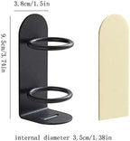 Mighty Eco-Friendly Wall Toothbrush Holder for Bathroom - No Drilling, 2Pack (White)
