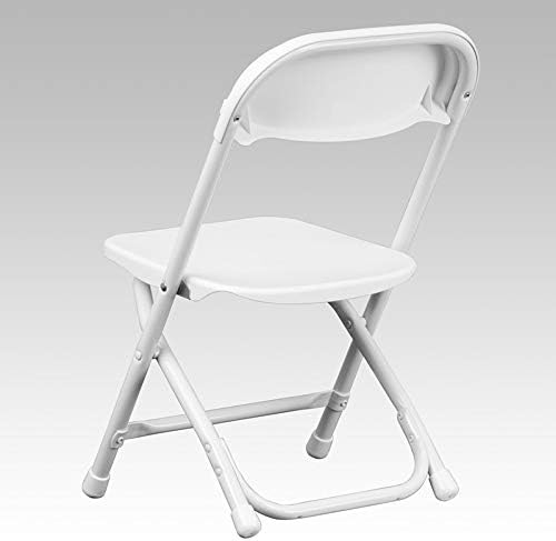 Kids Heavy Duty Plastic Stackable Folding Chairs, White 4pk | TentandTable Kids Heavy Duty Plastic Stackable Folding Chairs, White 4pk