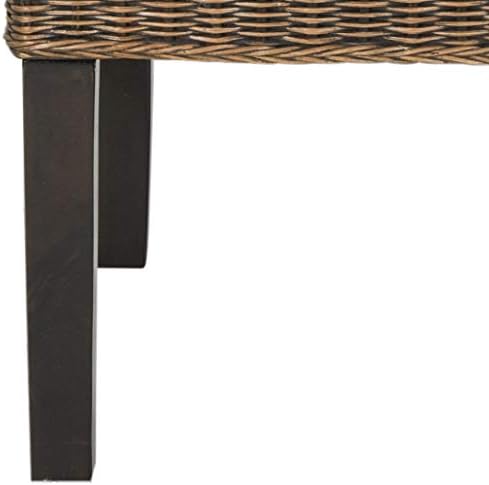 SAFAVIEH Furniture - Arjun Wicker Dining Chair Set of 2 - Brown & Multi -...