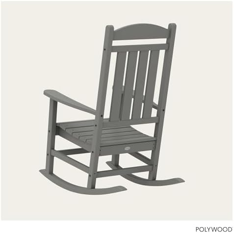 POLYWOOD Presidential Rocking Chair in Slate Grey