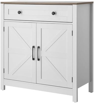 VEVOR Buffet Cabinet, Farmhouse Sideboard Cabinet with Drawer, 30" Coffe...