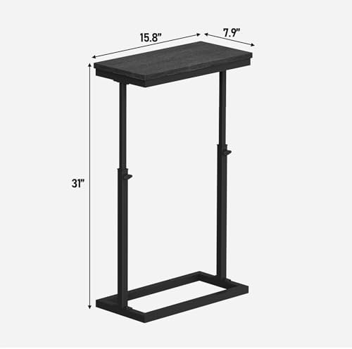 TUTOTAK End Table, Side Table, Tall Couch Table, Sofa Table, Set of 2